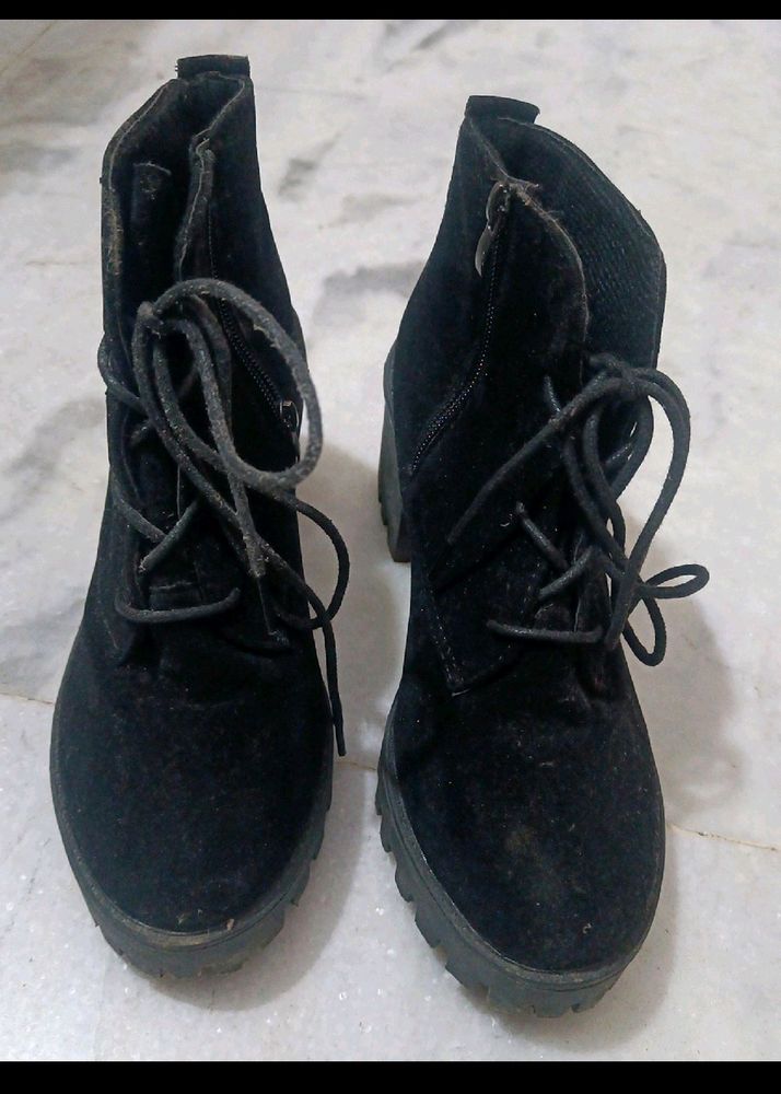 Black Suede Boots