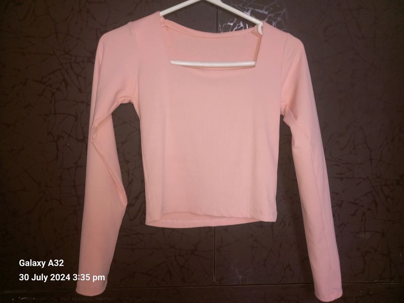 Square Neck Haltered Crop Top