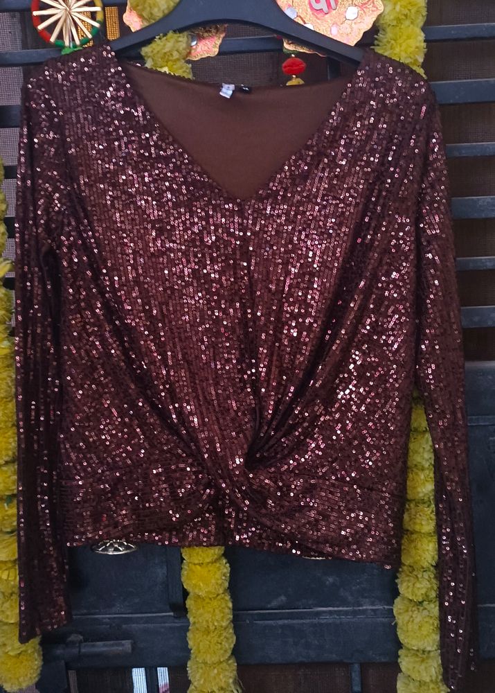 A Sequins Party Wear Top