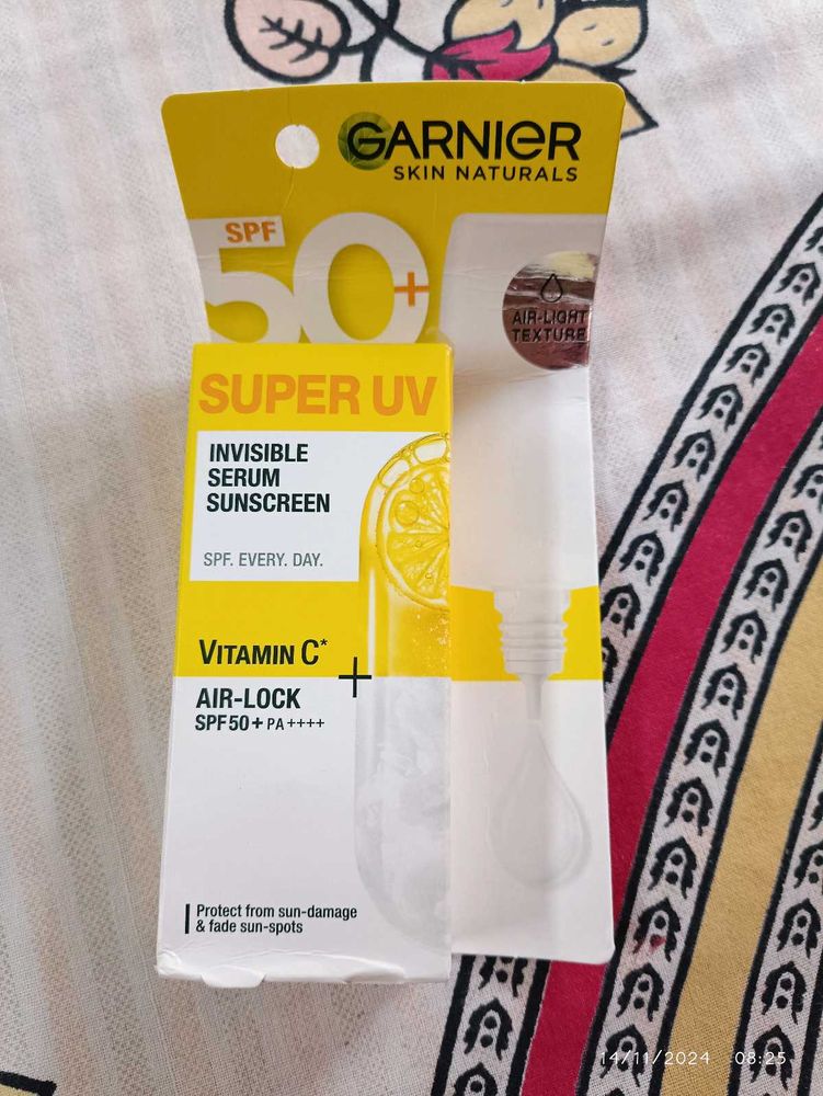 Garnier Invisible Serum Sunscreen New Pack