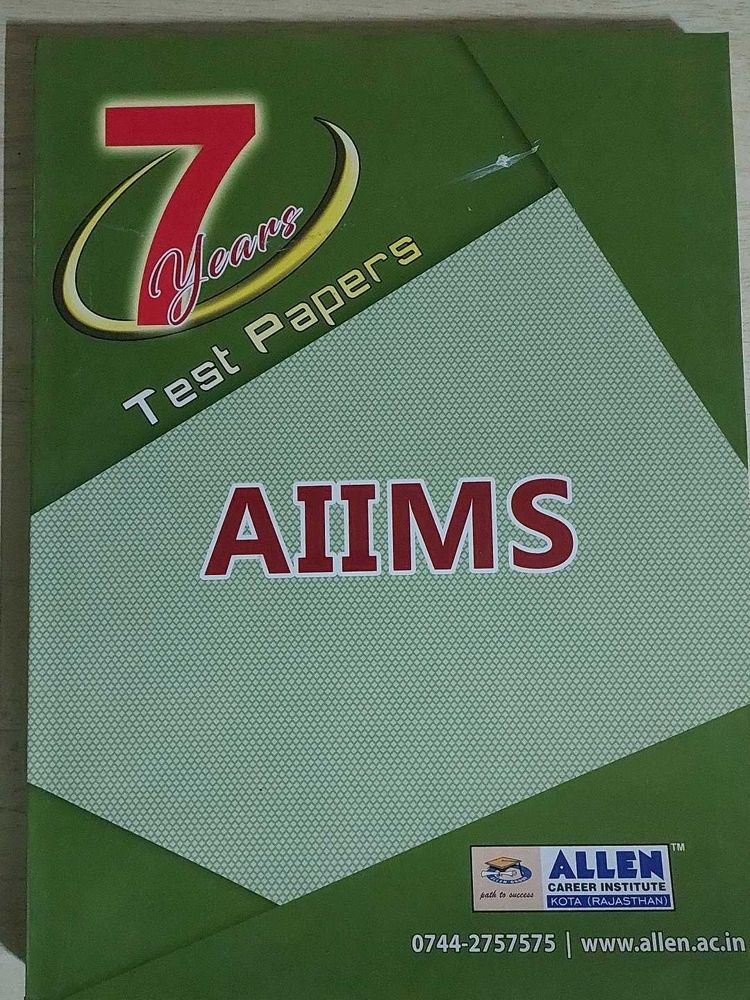 7 Years Test Papers AIIMS