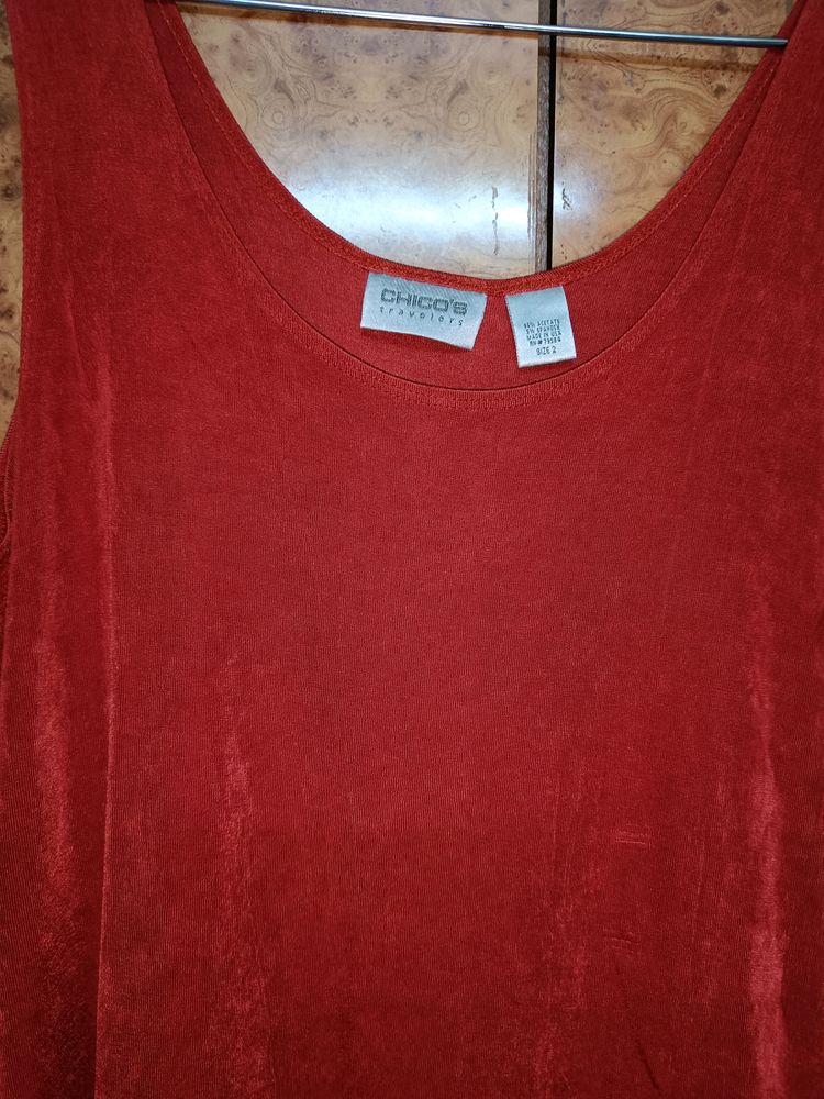 Chico's Imported Reddish Maroon Top