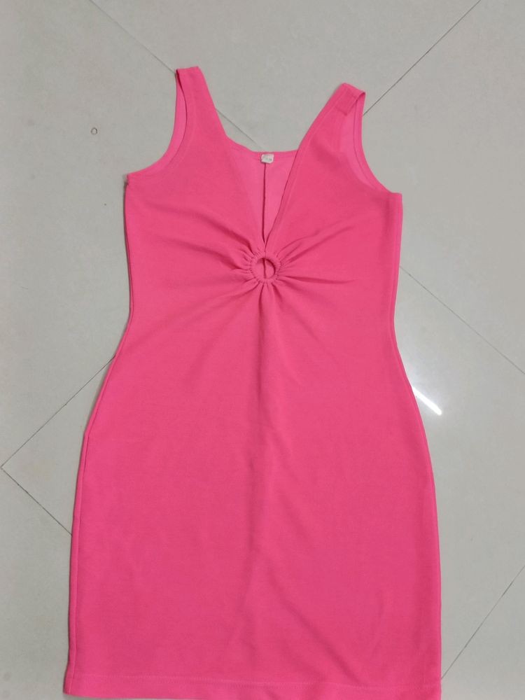 Cute Pink Mini Dress Size - M