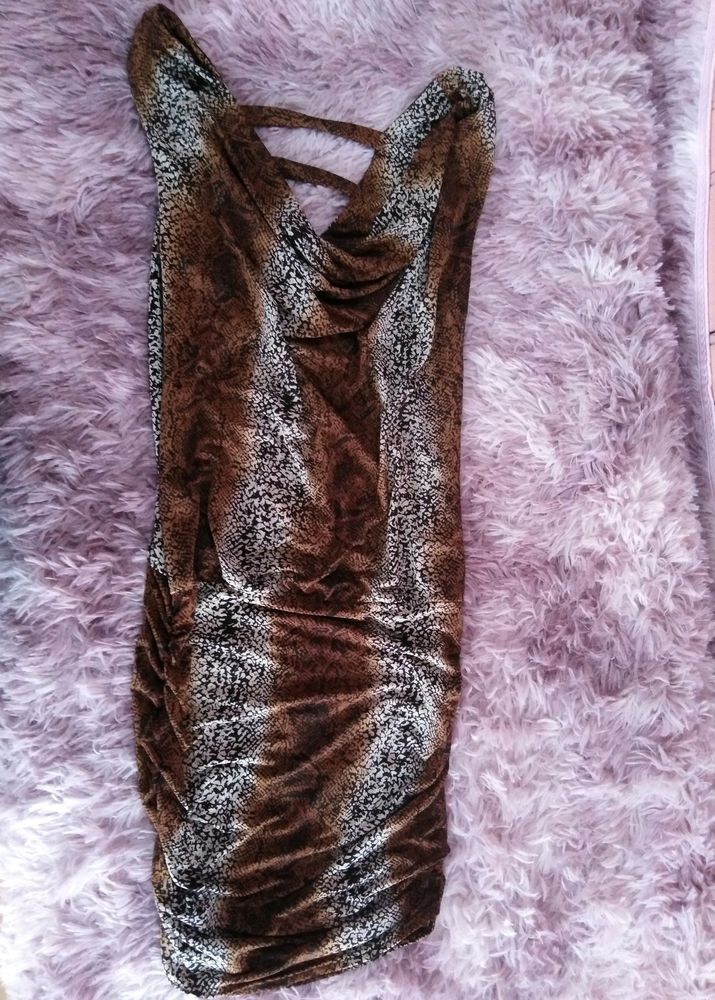 Animal Printed Stretchable Bodycon Dress