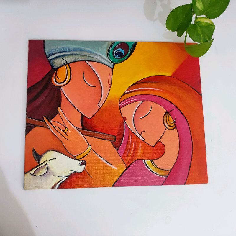 Radha Krishna Canvas Painting