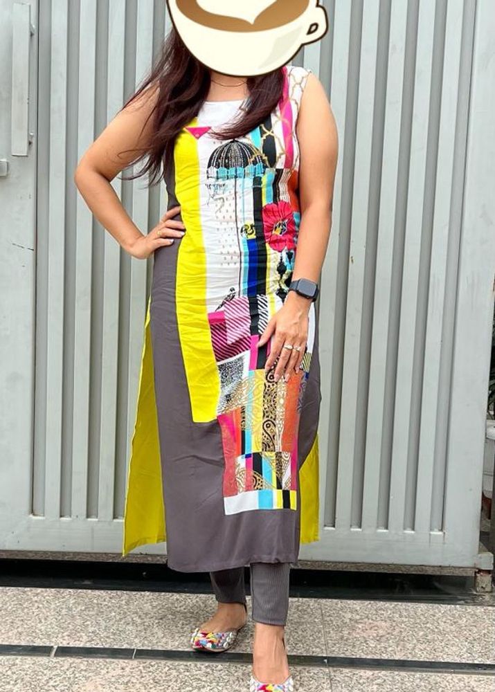 Multicoloured Elegant W Kurta