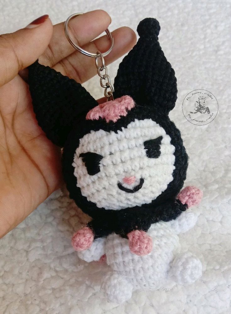 Amigurumi Kuromi Keychain /Charm