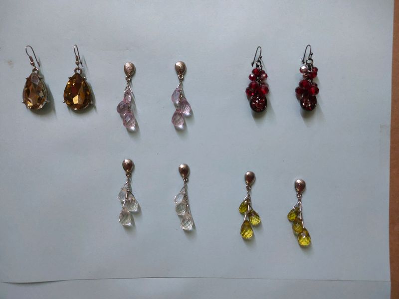 5 Crystal Earrings