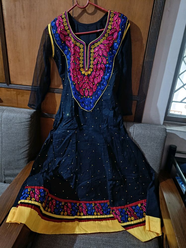 Black Anarkali Kurti