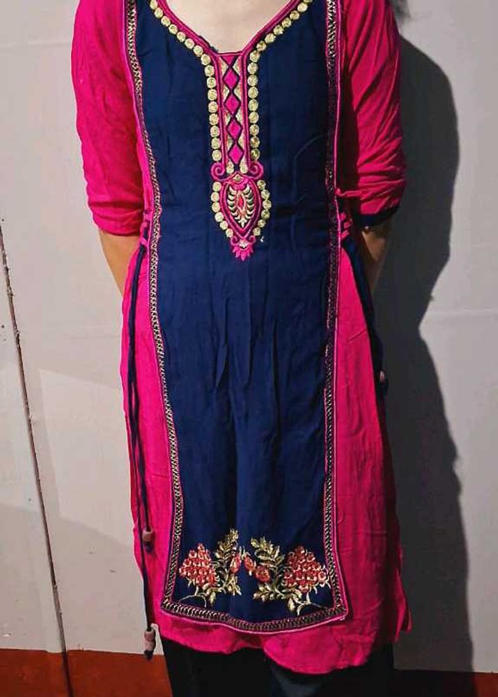 Comfy Desi Navy Blue Kurta