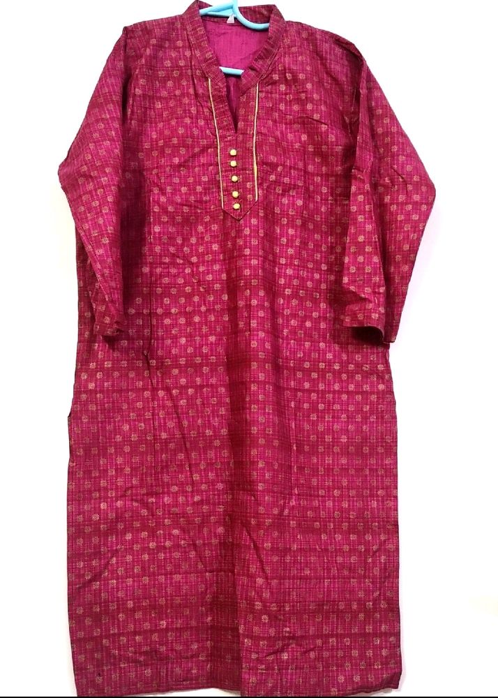 Rani Pink Straight Kurta