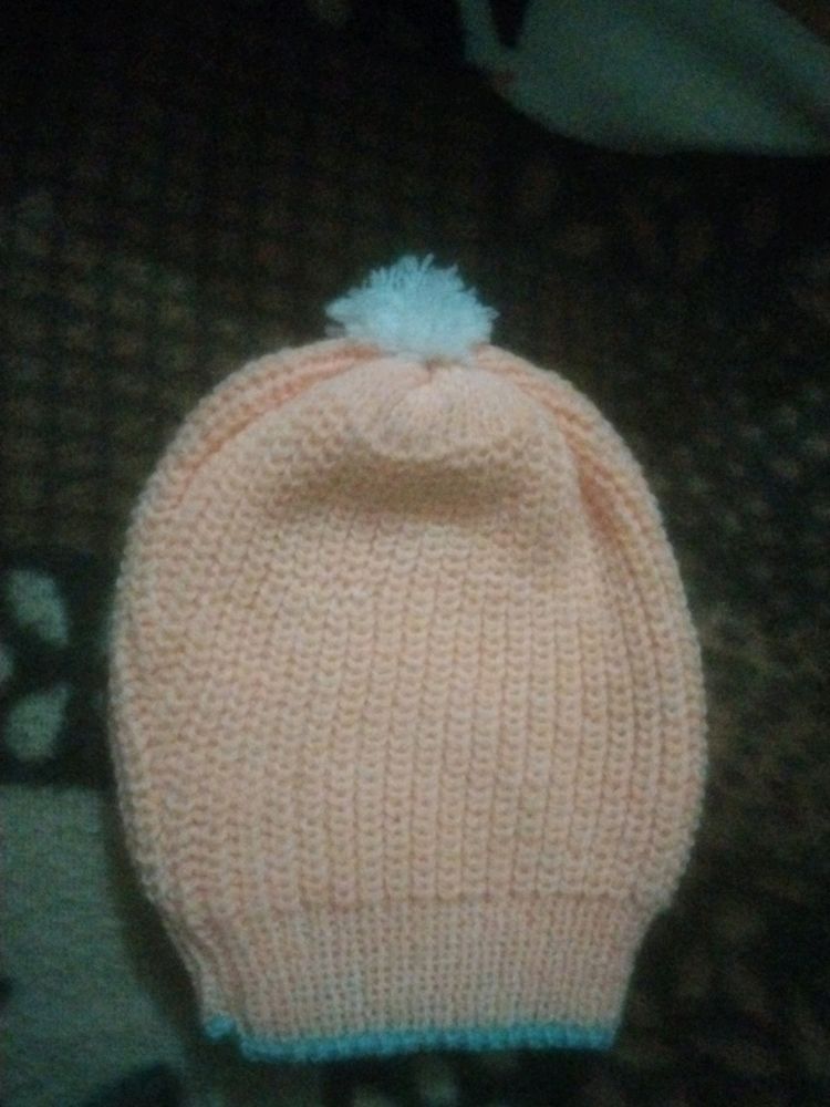 New Born Baby Cap Soft And Hand Made