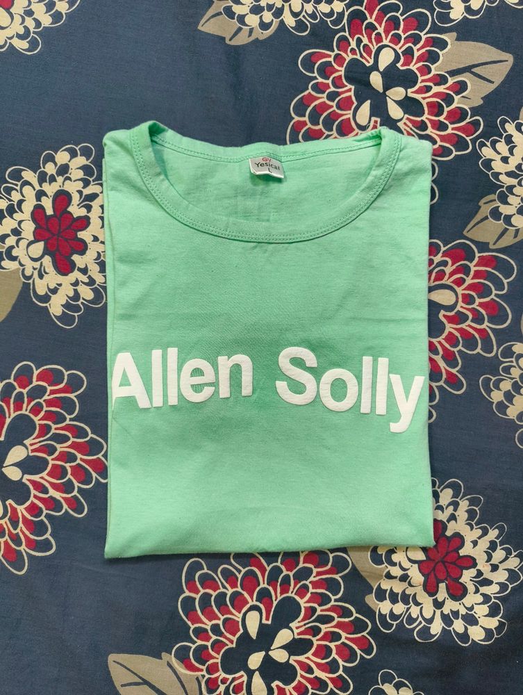 Printed Allen Solly Women Crew Neck Tshirt