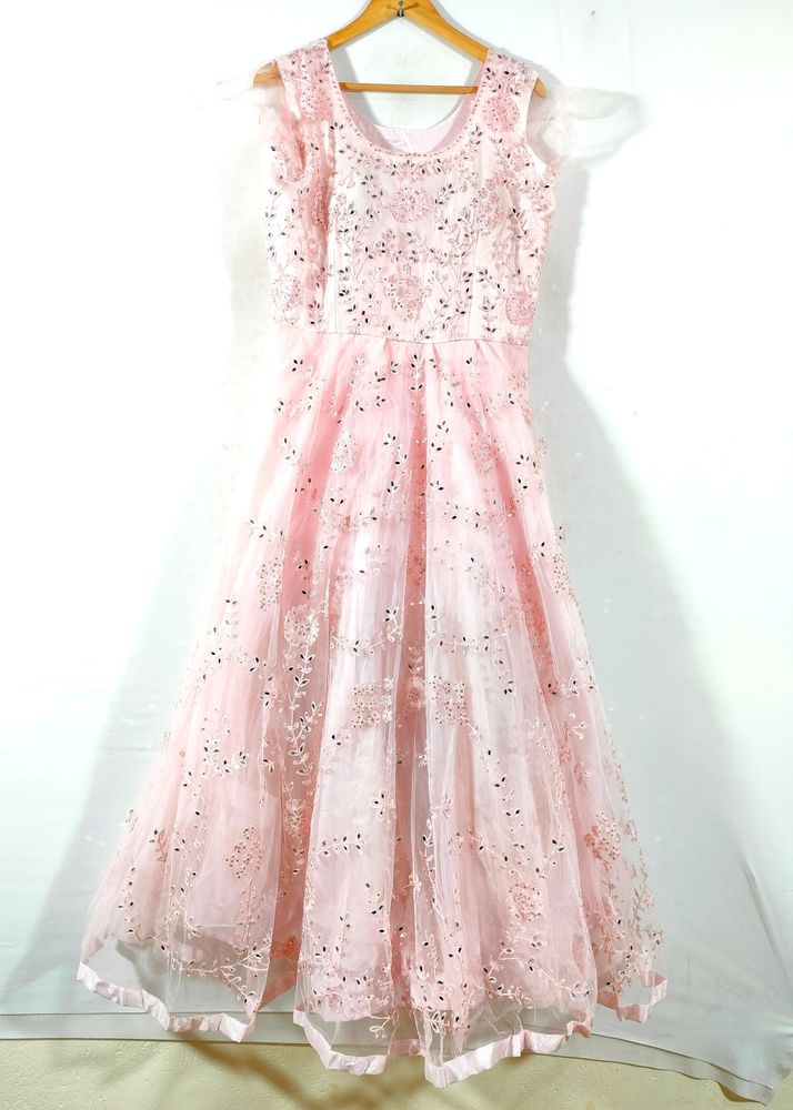 Light Pink Sequence Gowns (Women's)