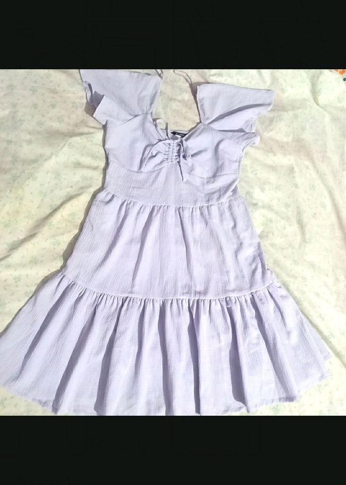 Zudio Lavender Layered Dress