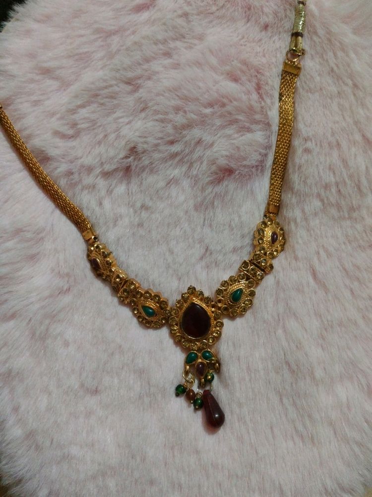 Beautiful Gold Finish Neck Piece