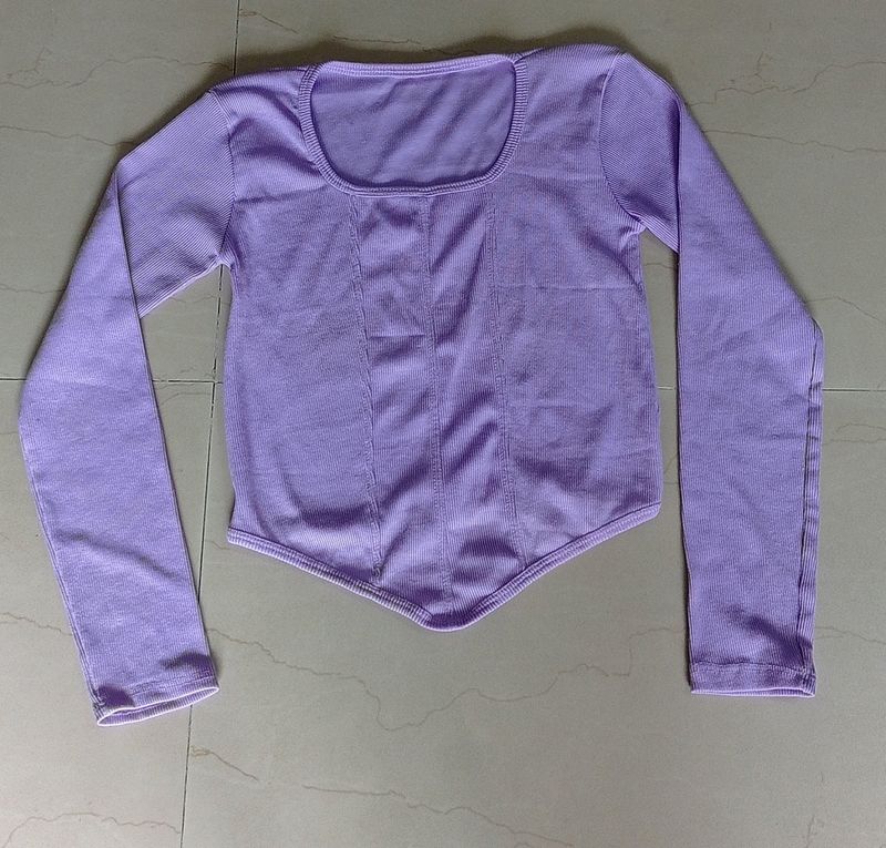 Lavender Crop Top