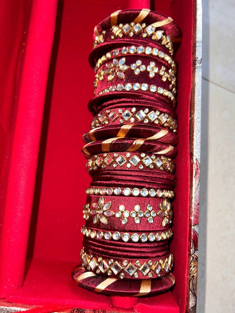 Silk Thread Bangles Set