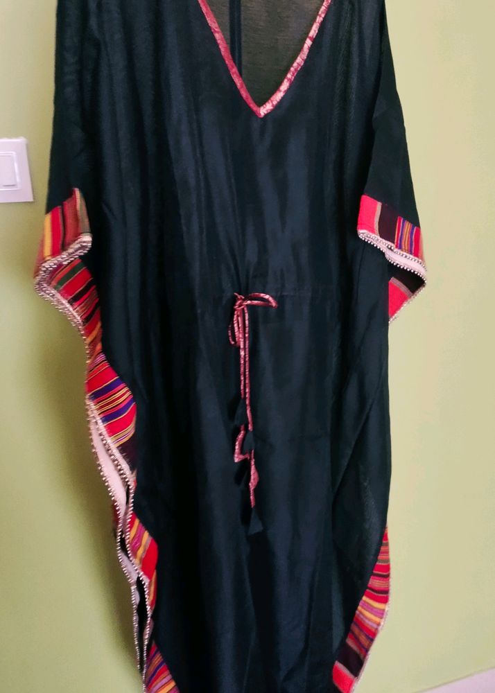 Cotton Silk Kaftan,New With Tag