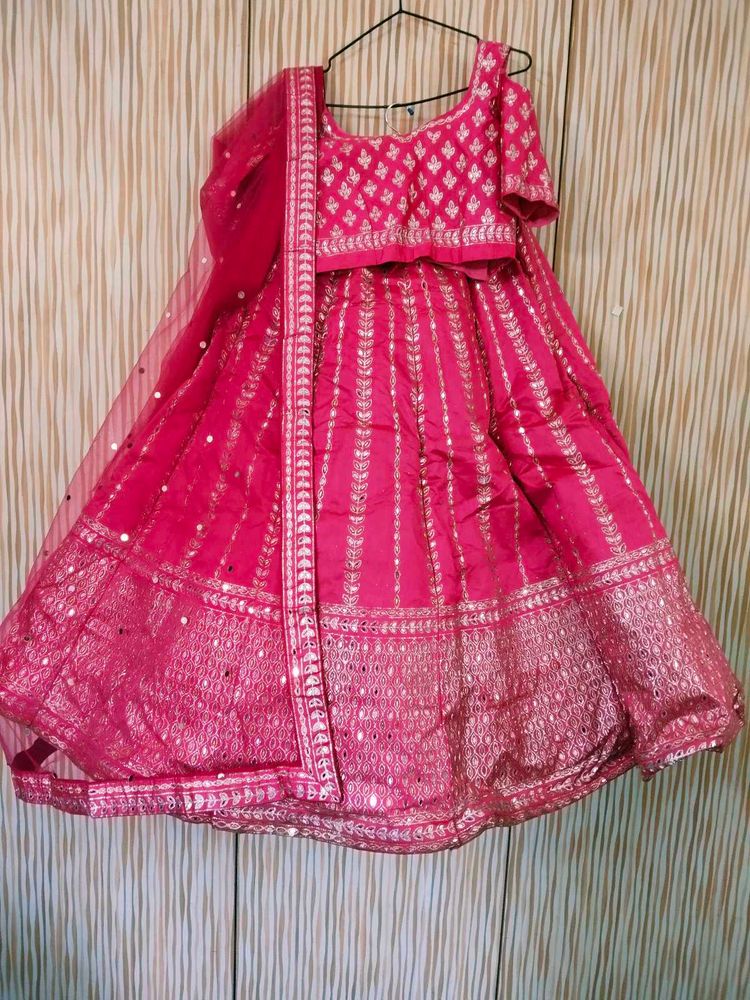 Hot Pink Lehenga Like New Size L