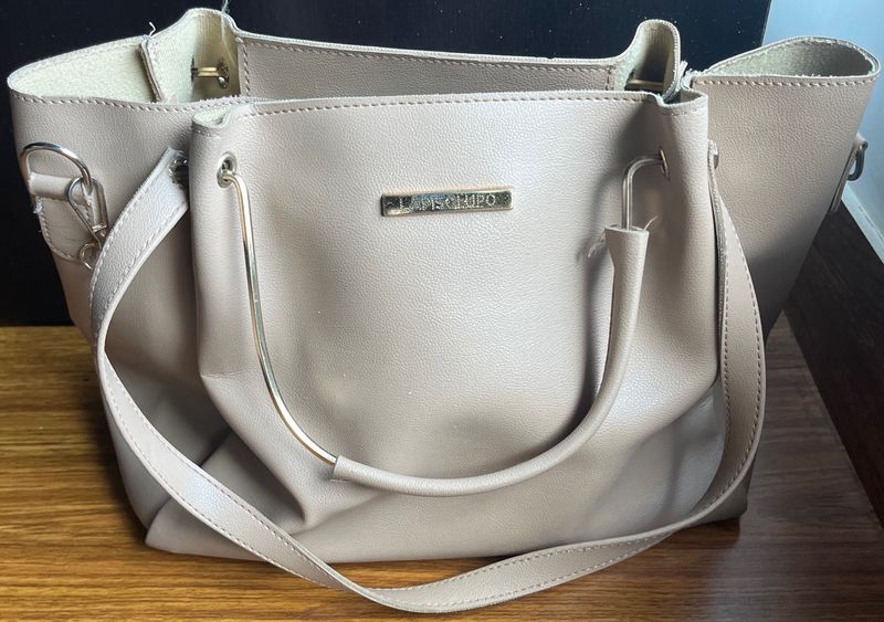 Like New Beige Lapis Lupo Bag