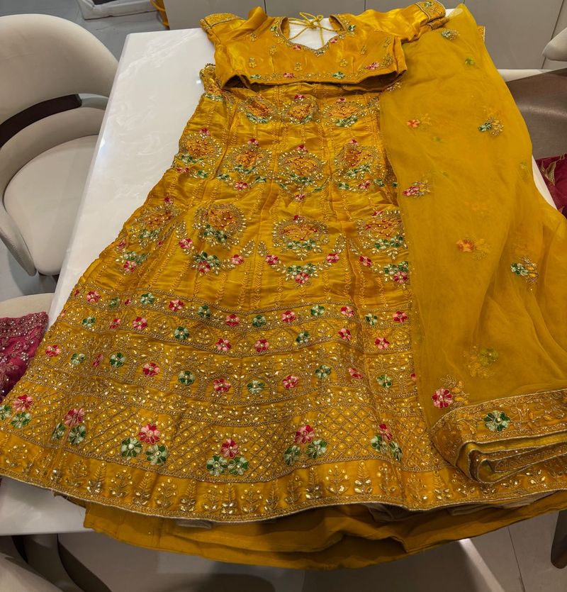 Beautiful Mustard Yellow Lehenga