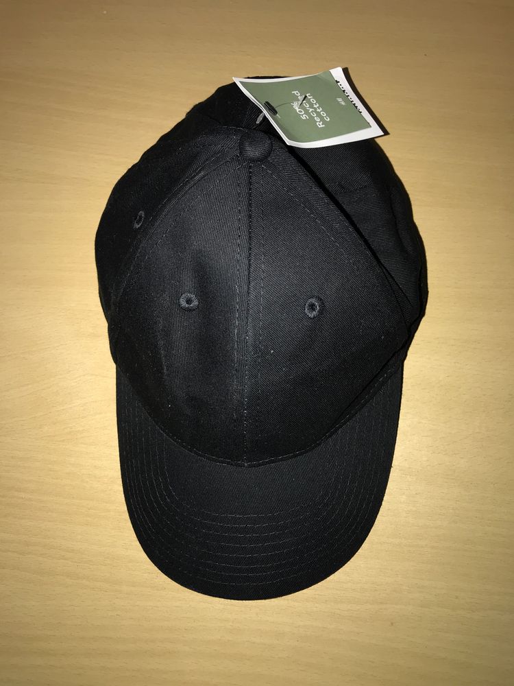 H&M Black Cotton Twill Cap