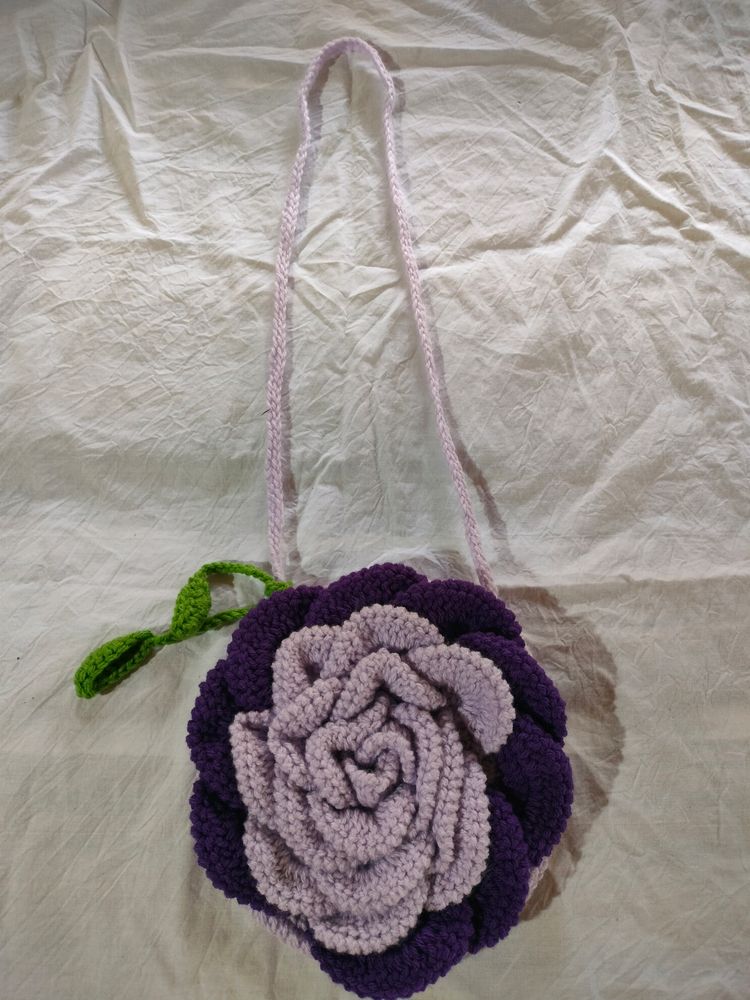 Hand Made Crochet Sling Bag Hope