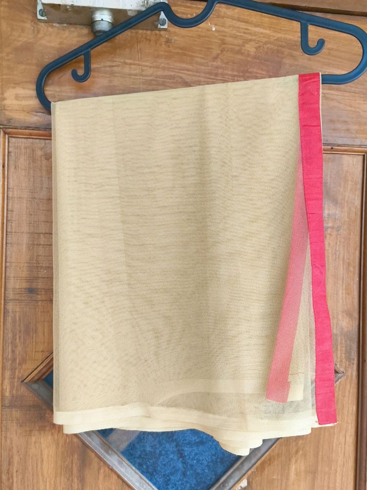 SOFT NET BEIGE DAILY WEAR DUPATTA