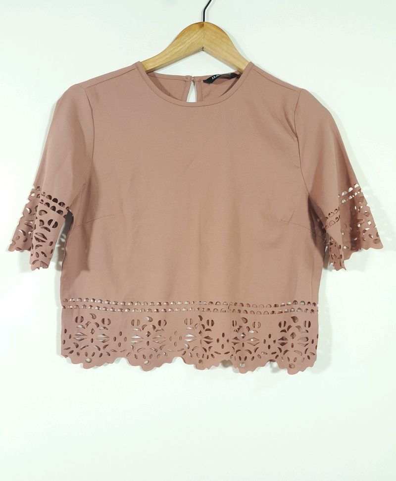 Peach Cut Work Top ( Women's)