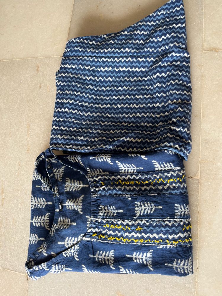 Navy Blue Kurti Pant