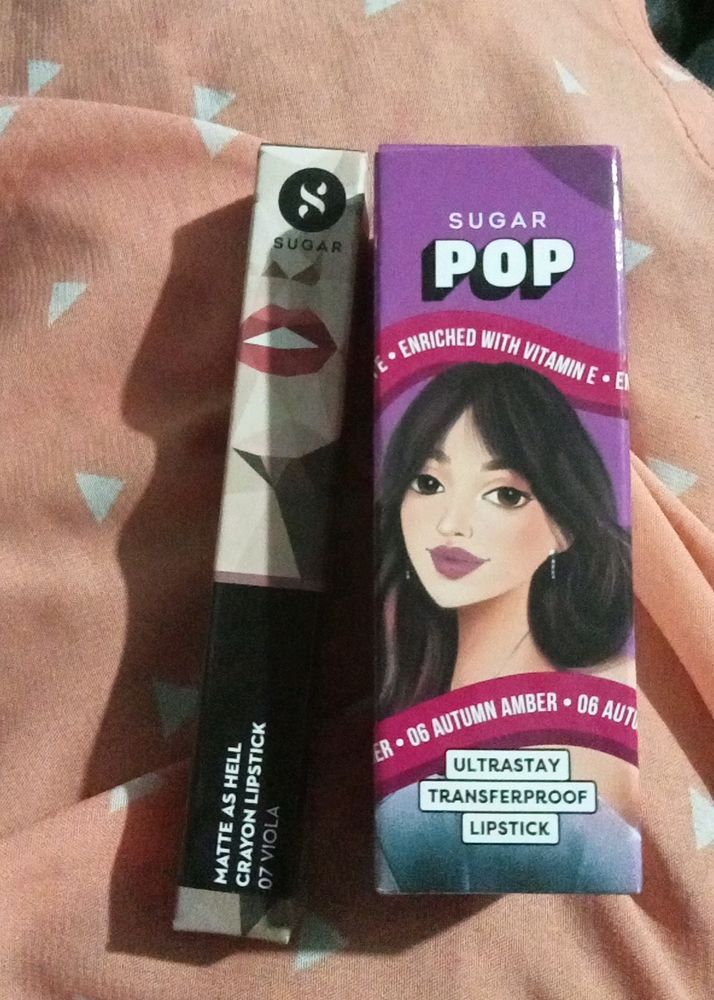 Combo Of Sugar Pop Lipstick And Crayon