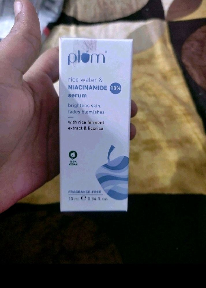 Plum Rice Water Nicinamide Face Serum New Sealed