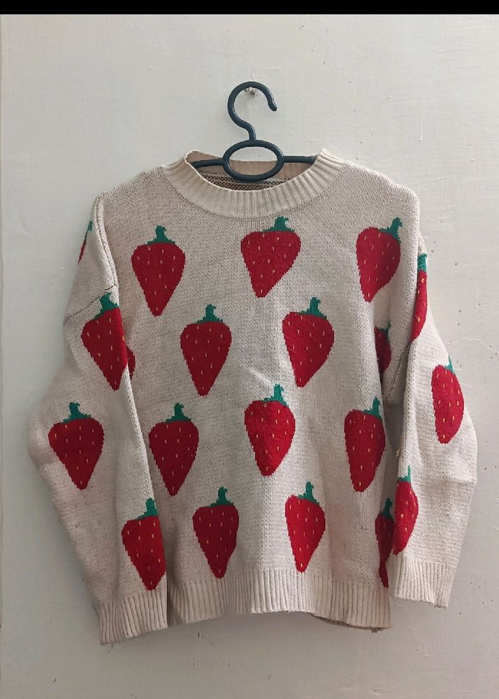 Pinteresty Strawberry Sweater