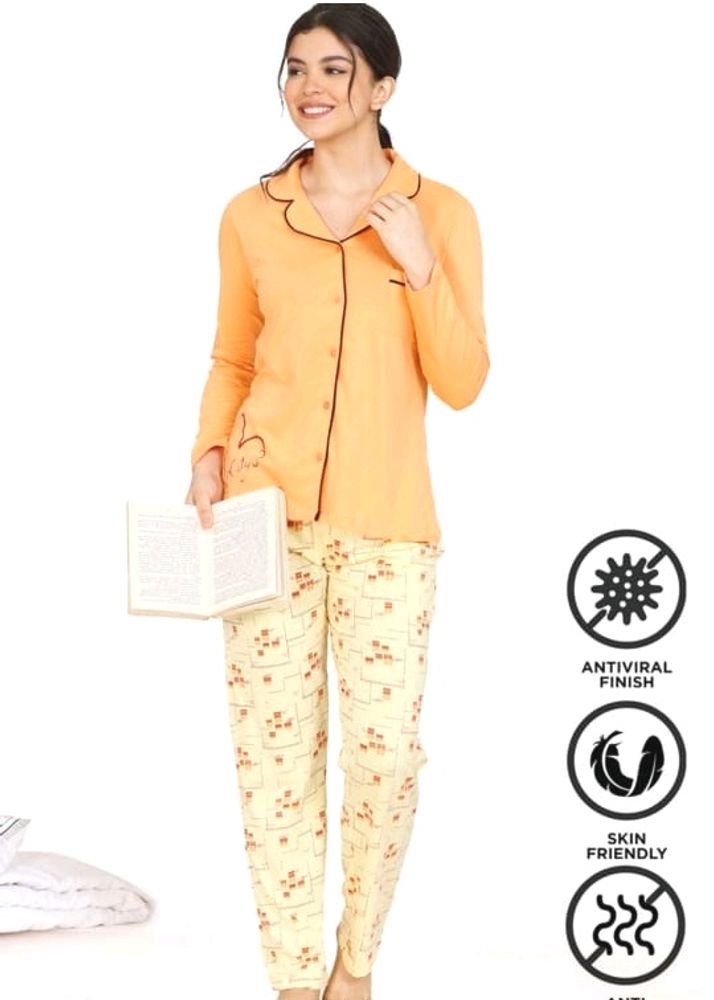 Zivame Knit Cotton Pyjama Set