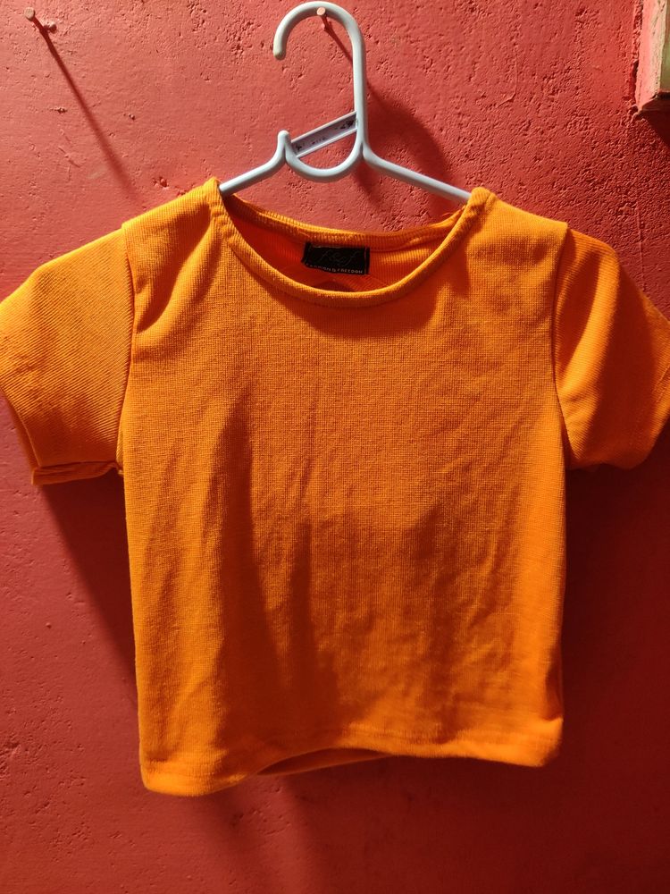 Orange Crop Top