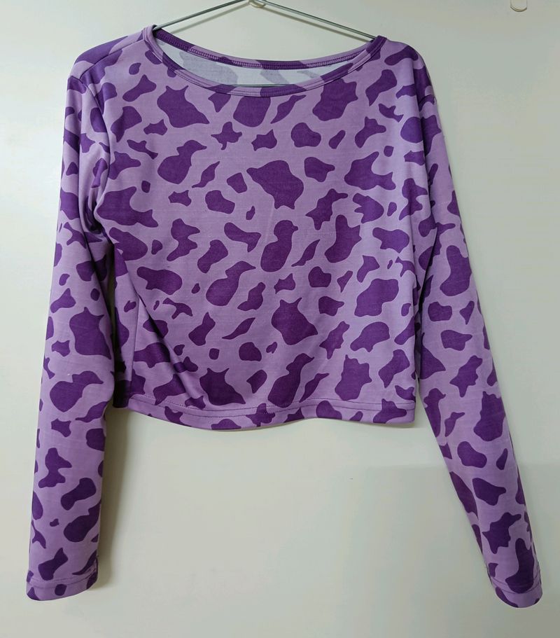 Cow print Crop Top