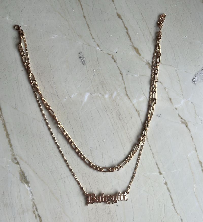 Y2K Double Layered Babygirl Chain
