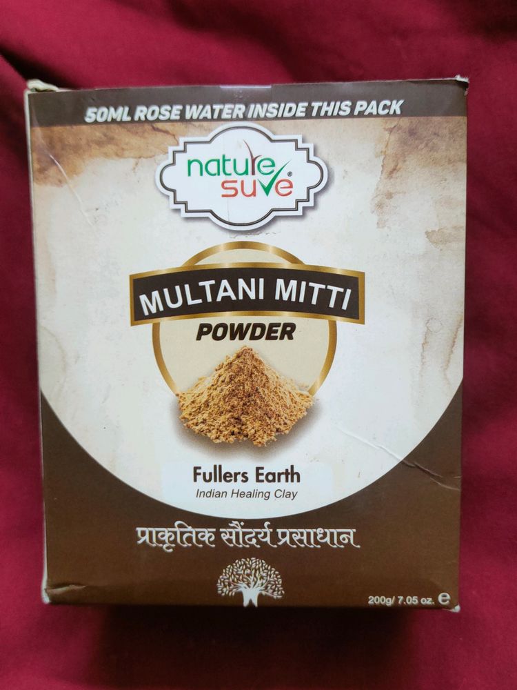 Nature Sure Multani Mitti & Rose Water combo
