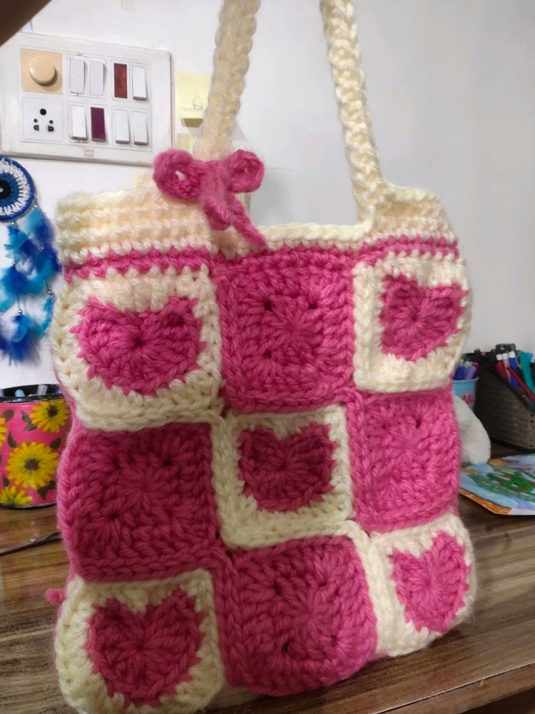 Viral Crochet Tote Bag