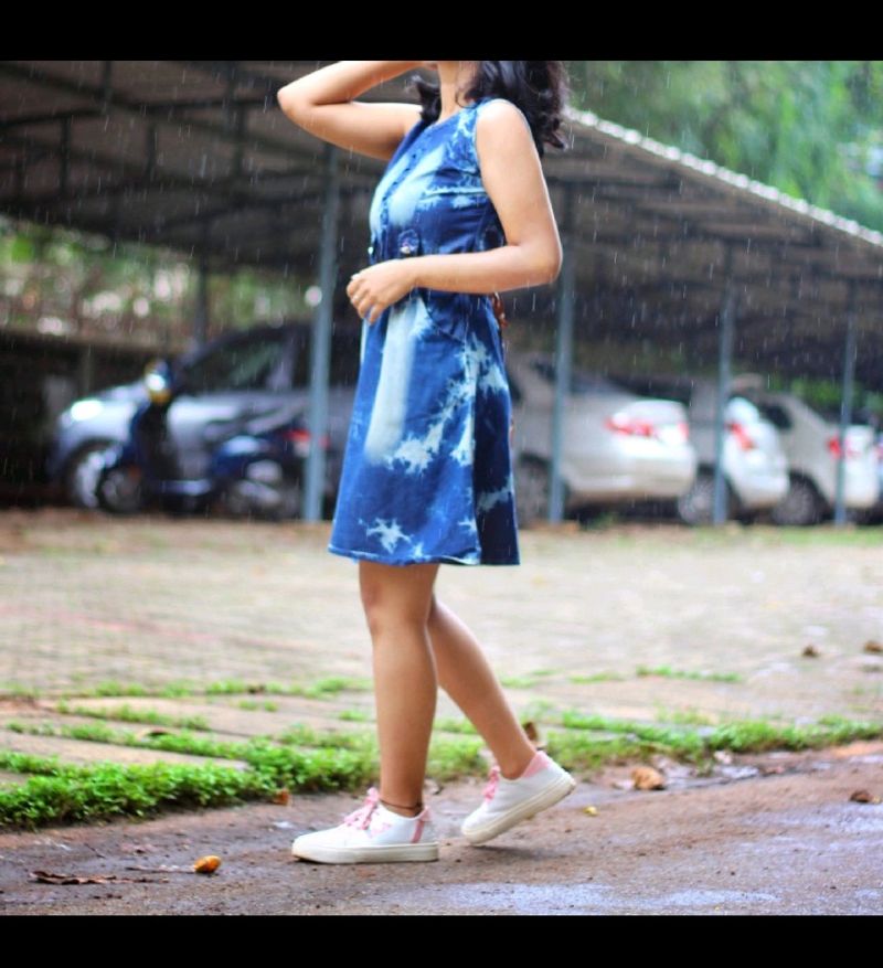 DENIM SHORT DRESS