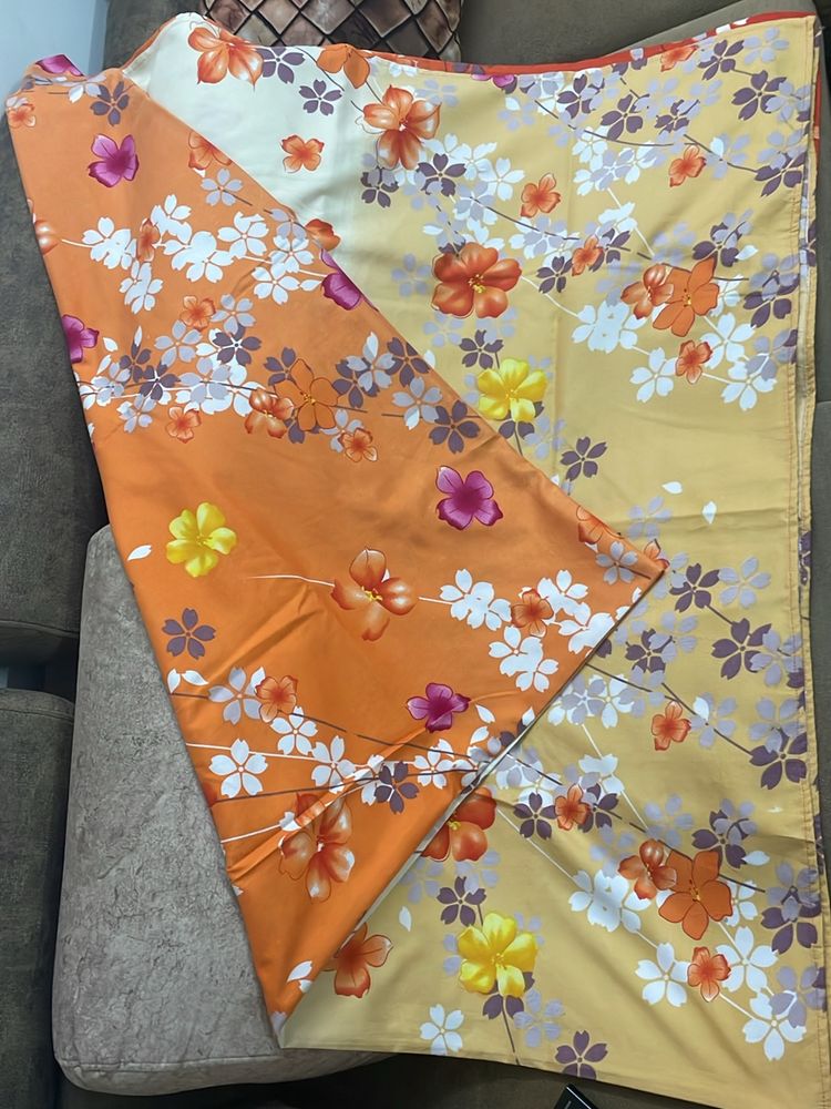 DUAL FLOWER PRINT BEDSHEET