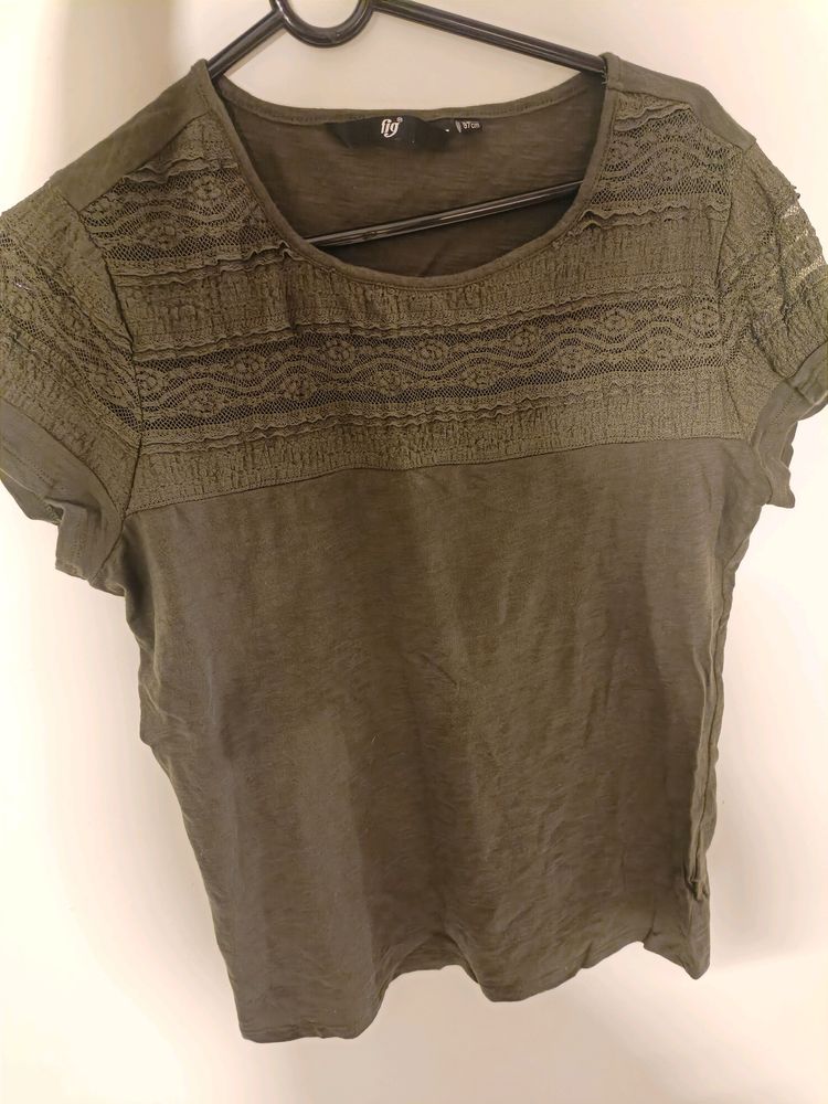 Fig Olive Green Top