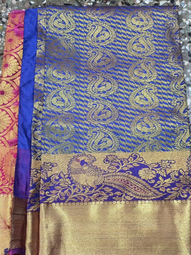 Purple Saree Pattu Sare