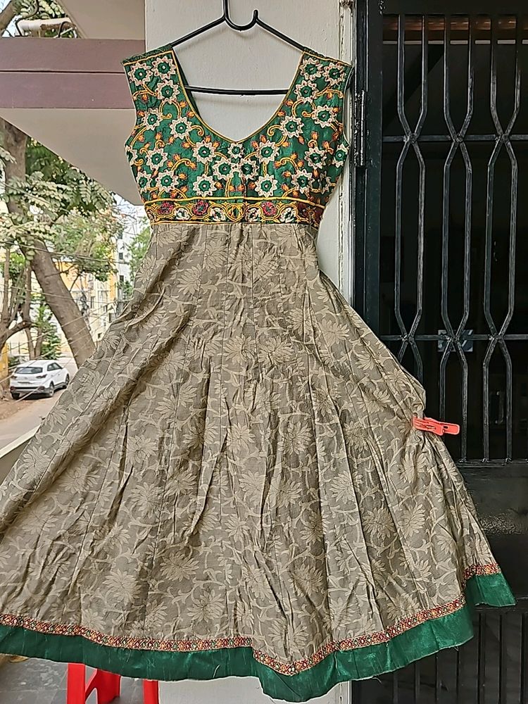 Beautiful Anarkali With Work Dupatta