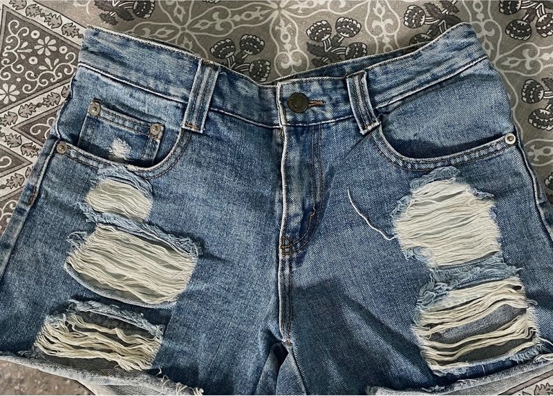 Denim Shorts Dark-blue