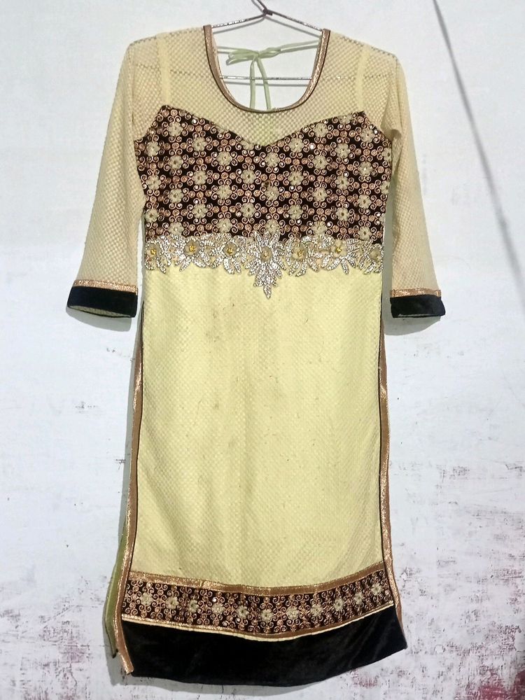 Light Green Kurti Plazo Set