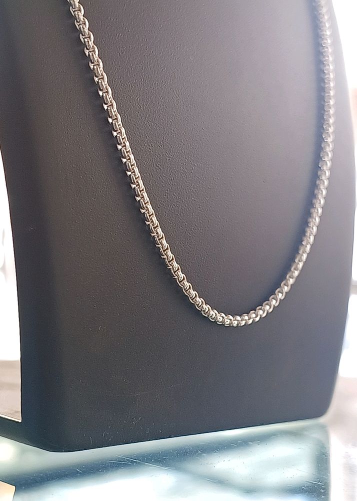 Real Silver Chain (Round Box) 😍