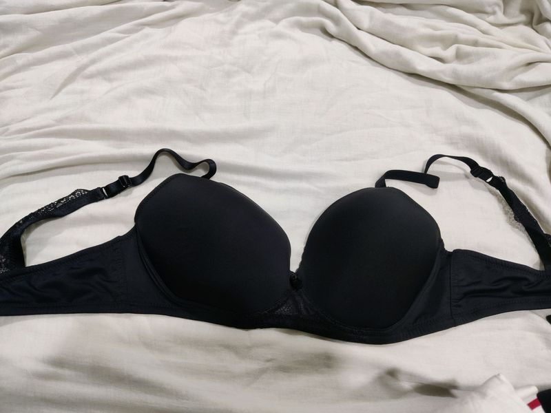 lace paded wirefree 3/4 coverage bra