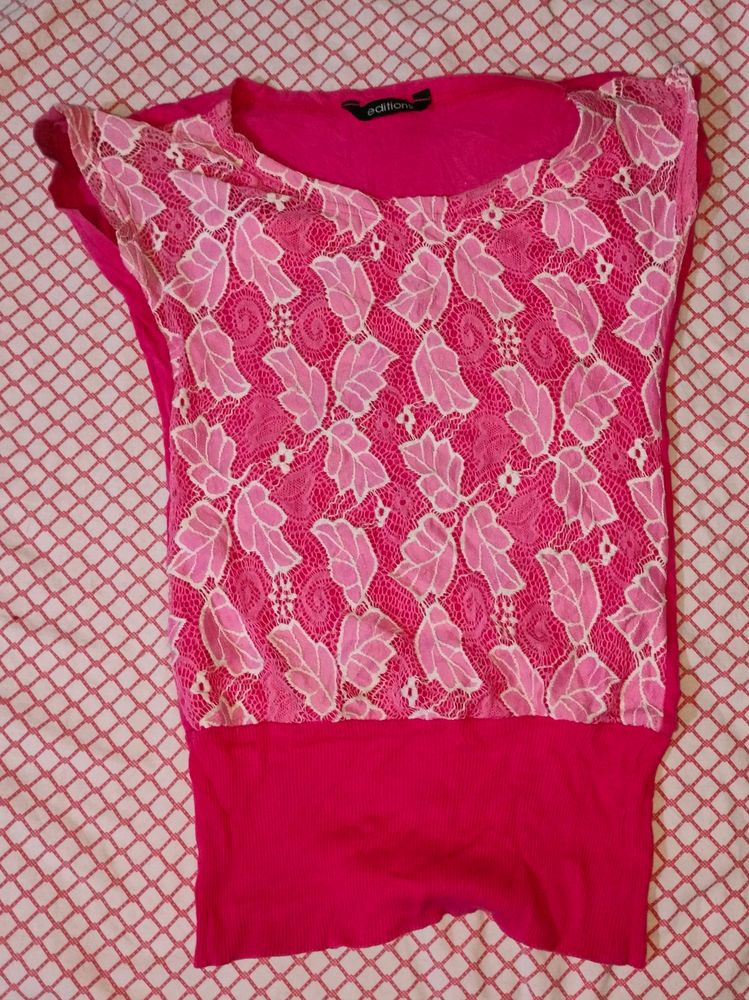 Pink Fitted Top